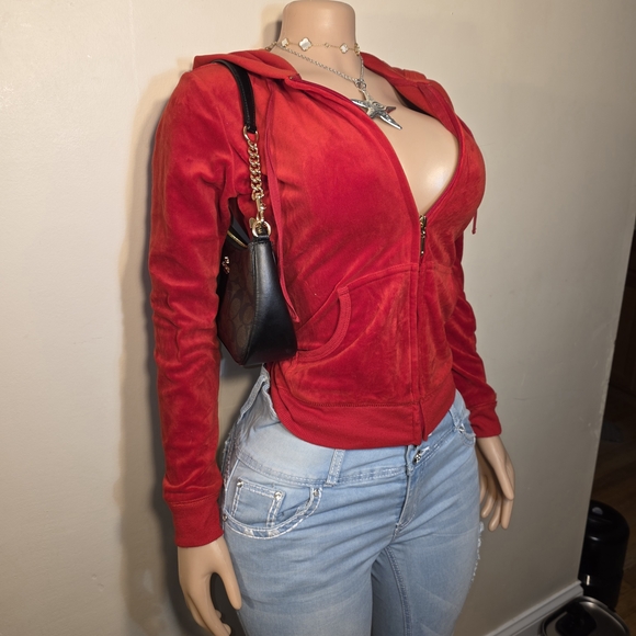 ☆New York & Company Red Zip-Up Hoodie☆ - Picture 2 of 2